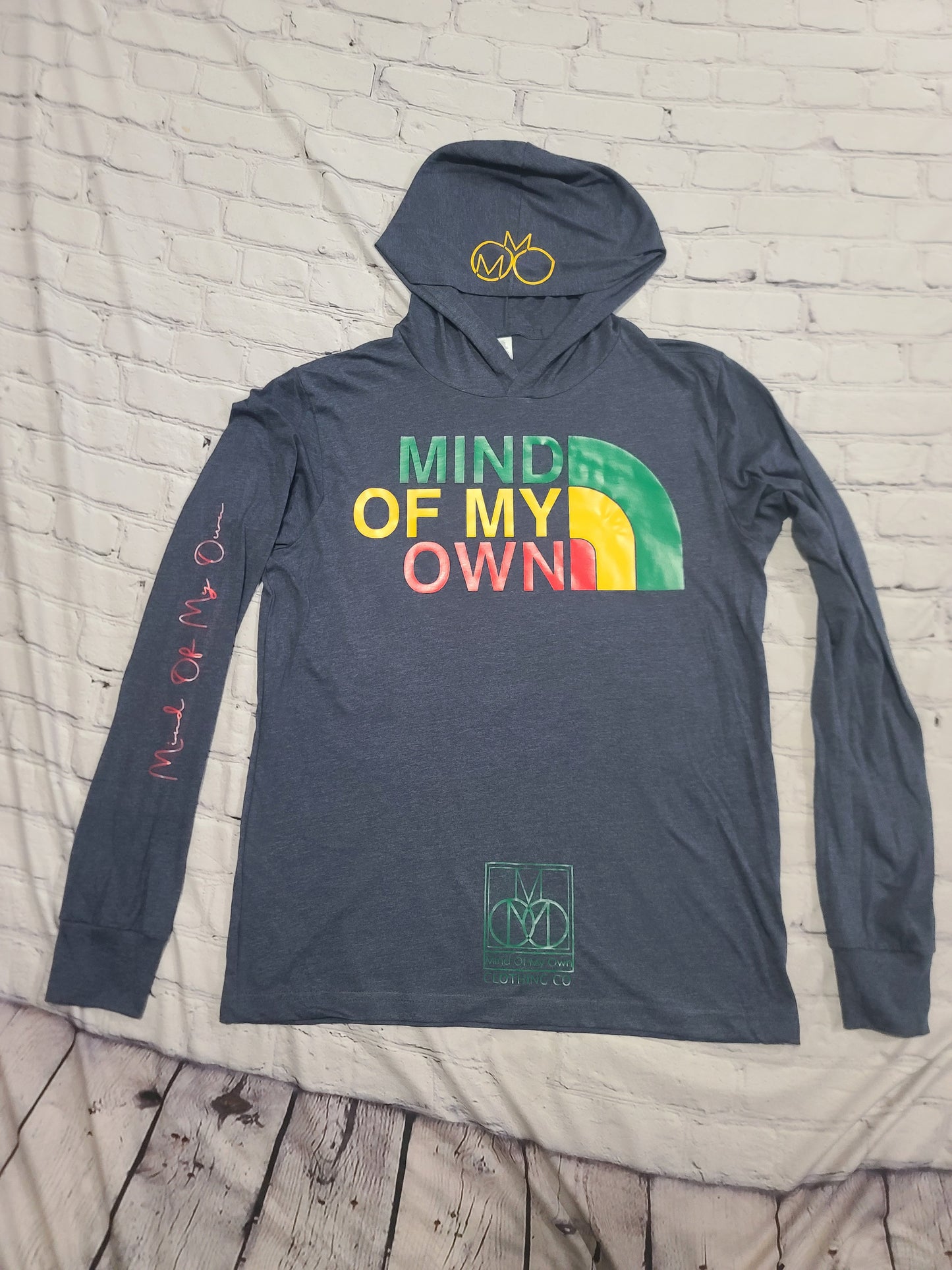 MOMO Northface Rasta Hoodie shirt