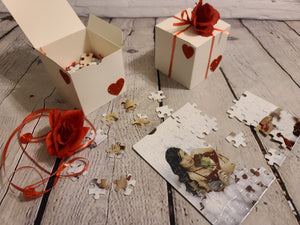 Your Image on 9.4x7.5 80pcs Jigsaw Puzzles Plus custom Valentines Day Box