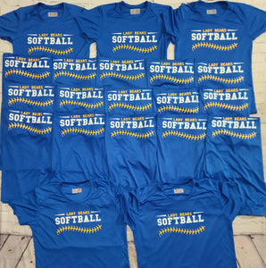 Lady Bears Softball Drifit shirts