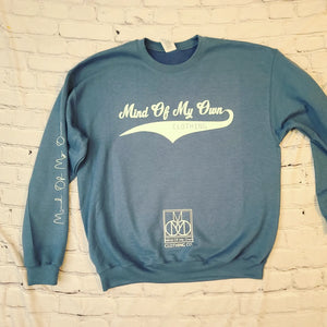 Light blue Baseball MOMO Crewneck Sweater